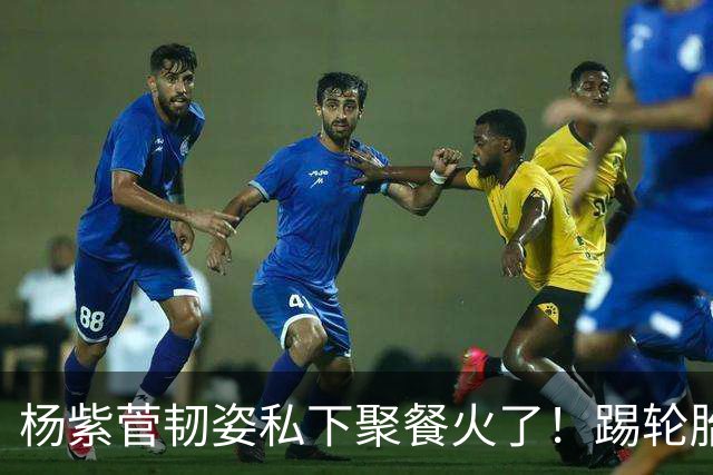 杨紫菅韧姿私下聚餐火了！踢轮胎小动作太接地气